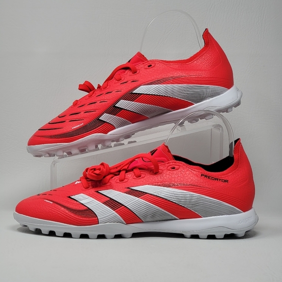 Adidas Predator League Tf ID3769 Unisex Lucid Red Soccer Cleat Mens Size 9.5 New - Picture 2 of 10